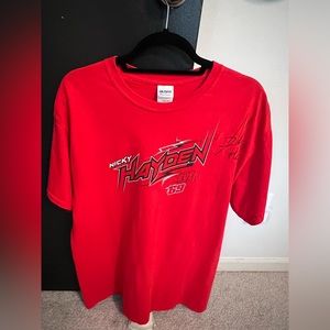Autographed Nicky Hayden Men’s Lg T-shirt - never worn